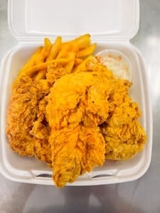 Tray of Chicken Tenders.
