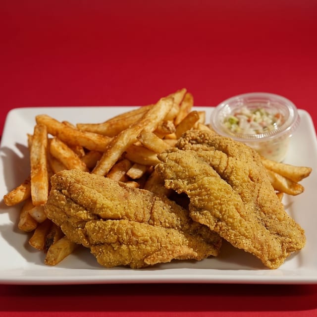 Tilapia Fillet Sandwich.