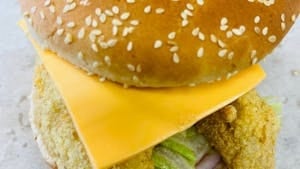 Ocean Perch Fillet Sandwich.