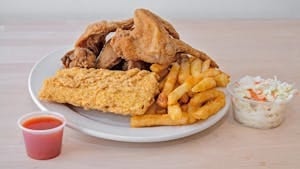 Cod (1 Pc) & Wings (4).