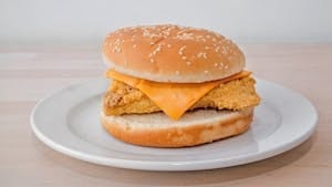 Cod Fillet Sandwich.