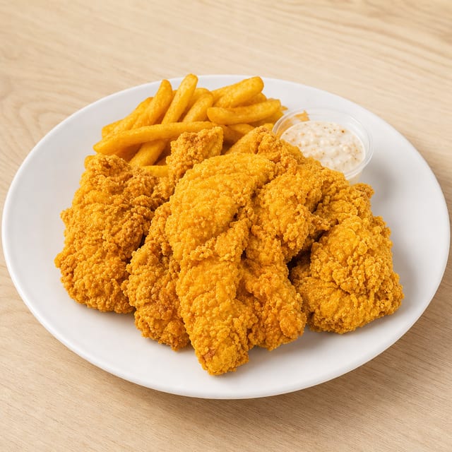 Tray of Chicken Tenders.
