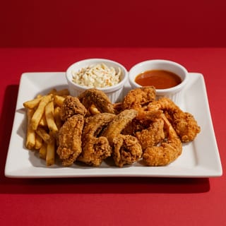 Jumbo Shrimp (4 Pieces) & Wing (4)