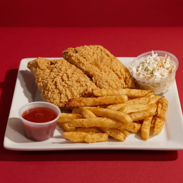 Cod Fillet Platter.